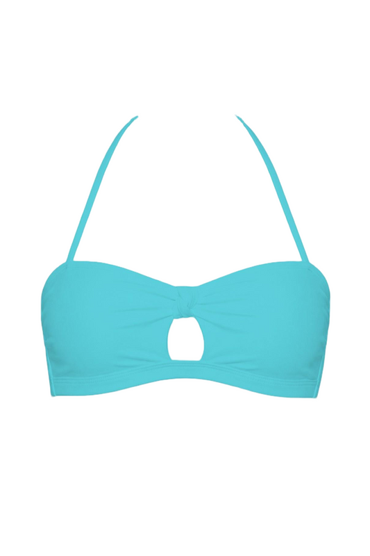 Keyhole Halter Bandeau Bikini Top | SWBKT005