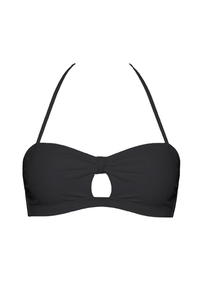 Keyhole Halter Bandeau Bikini Top | SWBKT005
