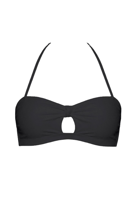 Keyhole Halter Bandeau Bikini Top | SWBKT005