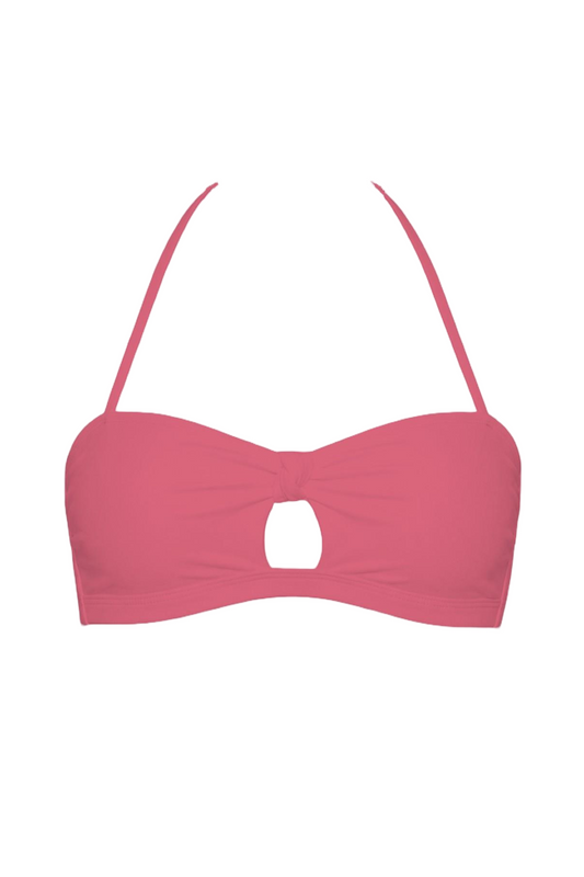 Keyhole Halter Bandeau Bikini Top | SWBKT005