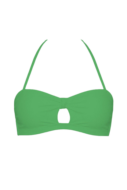 Keyhole Halter Bandeau Bikini Top | SWBKT005
