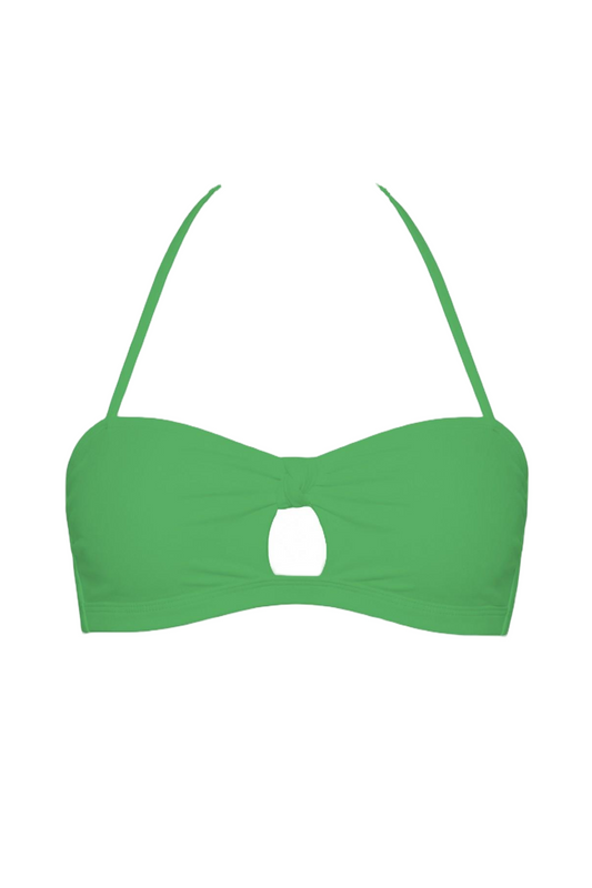 Keyhole Halter Bandeau Bikini Top | SWBKT005