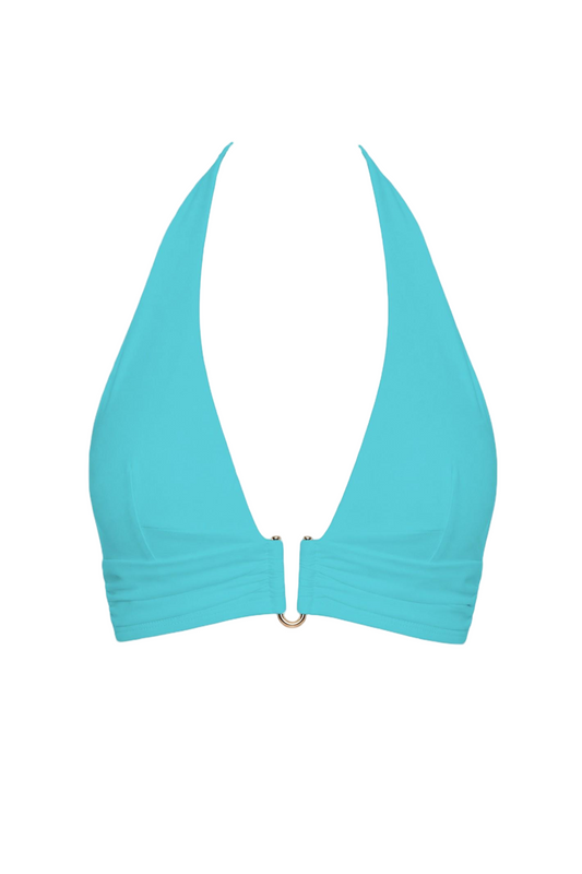 Plunge Halter Bikini Top | SWBKT013