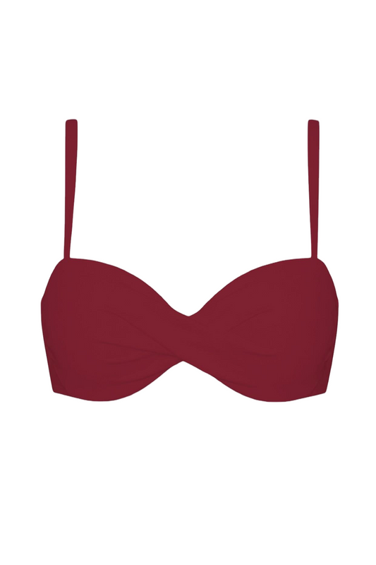Twist-Front Underwire Bikini Top | SWBKT027