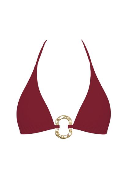 Gold Ring Triangle Bikini Top | SWBKT028