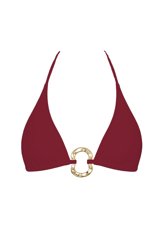 Gold Ring Triangle Bikini Top | SWBKT028