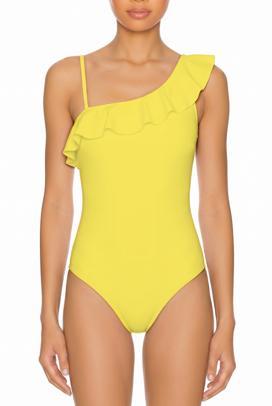Ruffle One-Shoulder One-Piece | SWOP004