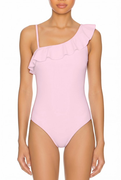 Ruffle One-Shoulder One-Piece | SWOP004