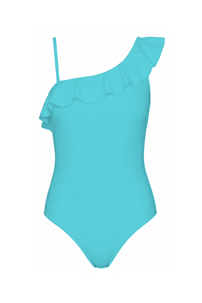 Ruffle One-Shoulder One-Piece | SWOP004