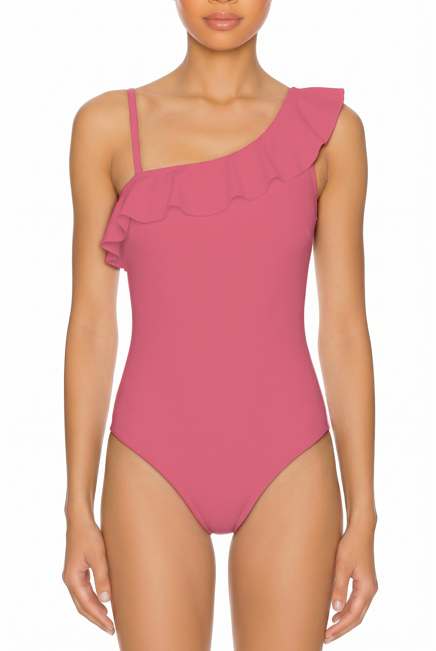 Ruffle One-Shoulder One-Piece | SWOP004