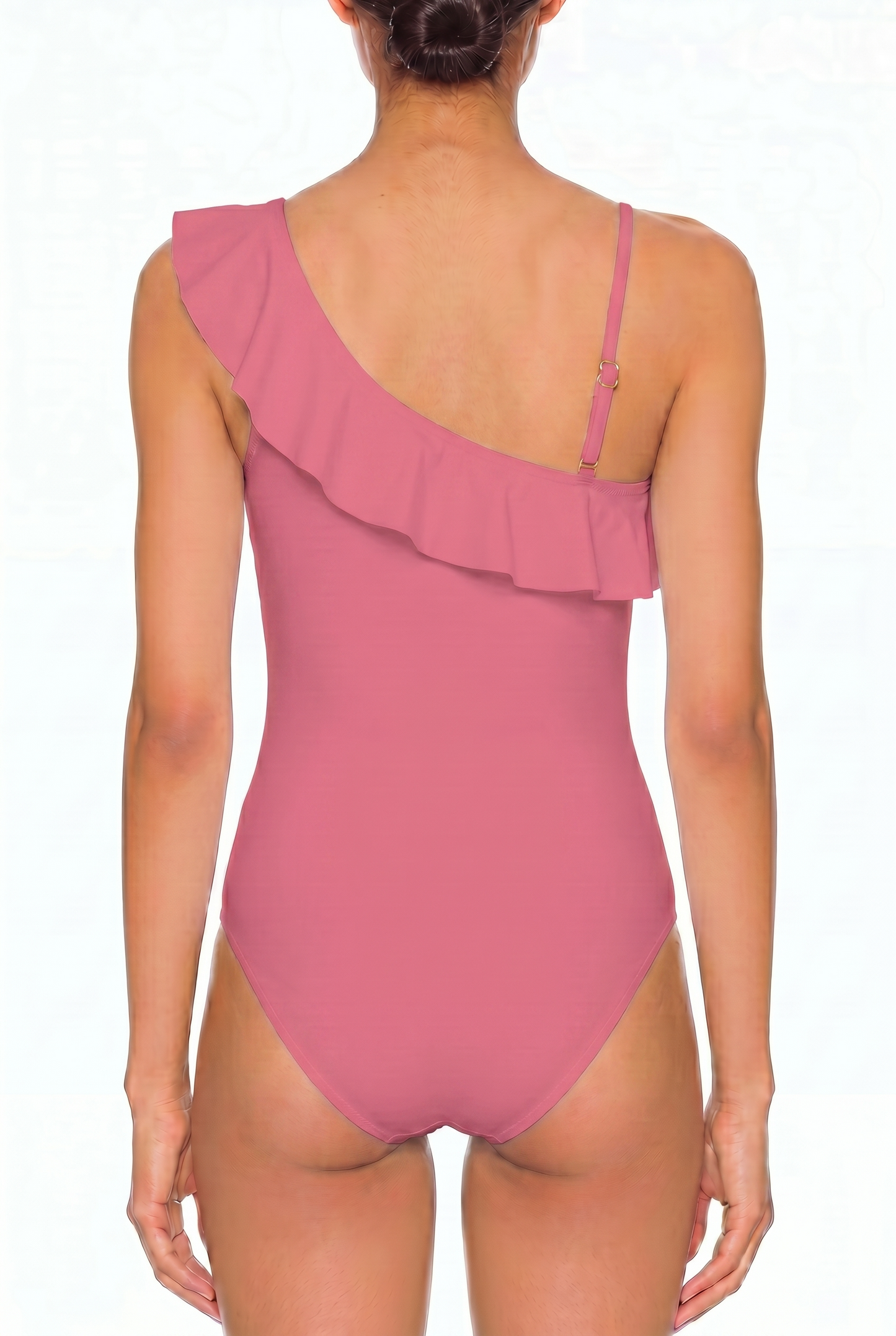 Ruffle One-Shoulder One-Piece | SWOP004