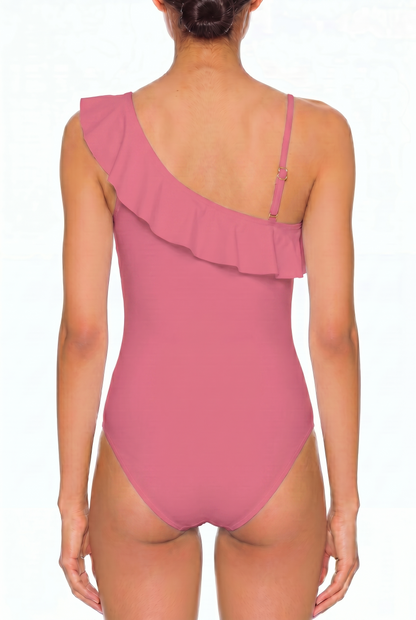 Ruffle One-Shoulder One-Piece | SWOP004