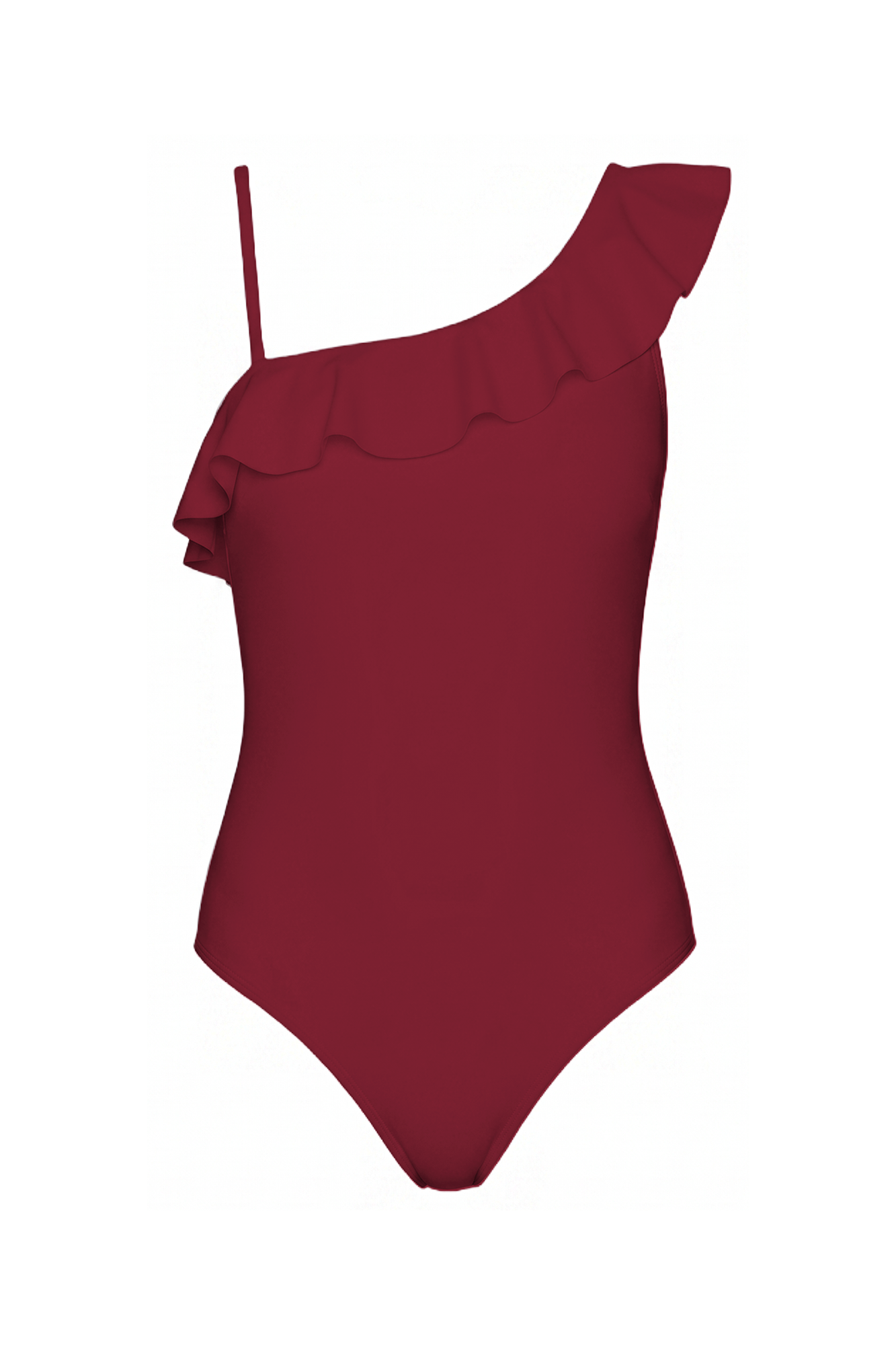 Ruffle One-Shoulder One-Piece | SWOP004