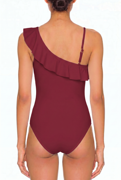Ruffle One-Shoulder One-Piece | SWOP004