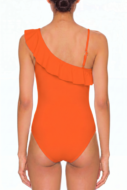 Ruffle One-Shoulder One-Piece | SWOP004