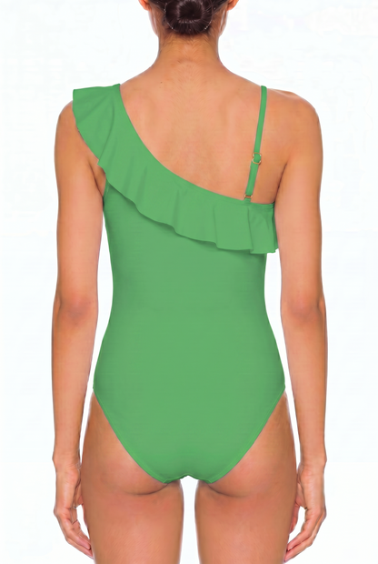 Ruffle One-Shoulder One-Piece | SWOP004