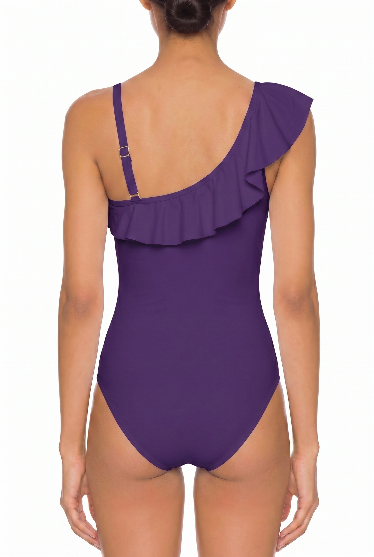 V-Neck Ruffle One-Piece Swimsuit | SWOP006