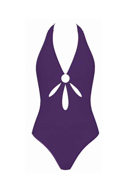 Halter Keyhole One-Piece Swimsuit | SWOP009