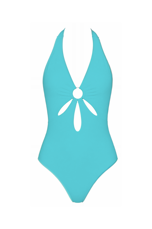 Halter Keyhole One-Piece Swimsuit | SWOP009