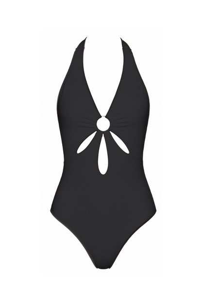 Halter Keyhole One-Piece Swimsuit | SWOP009