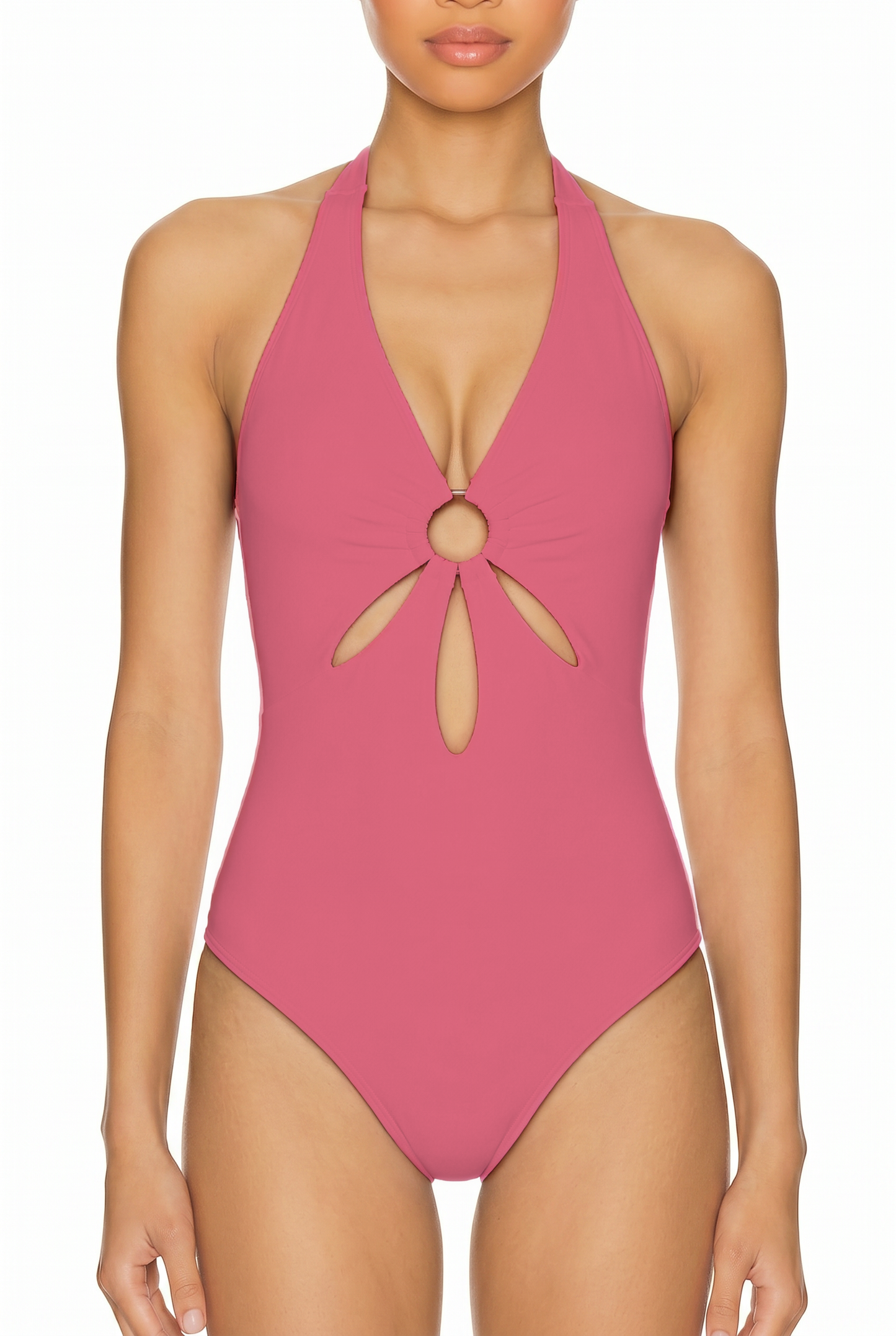 Halter Keyhole One-Piece Swimsuit | SWOP009