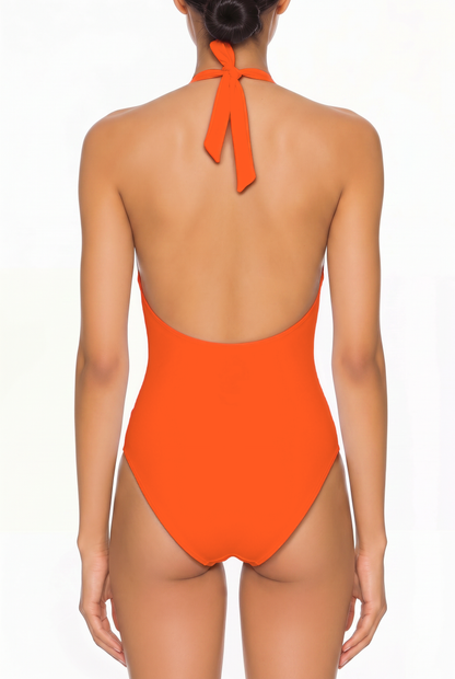 Halter Keyhole One-Piece Swimsuit | SWOP009
