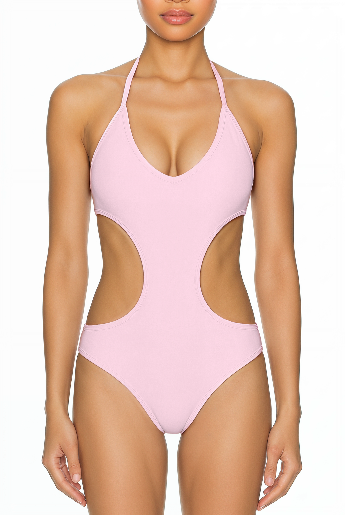 Halter Side-Cutout Monokini | SWOP011