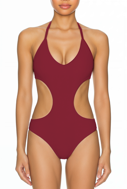 Halter Side-Cutout Monokini | SWOP011