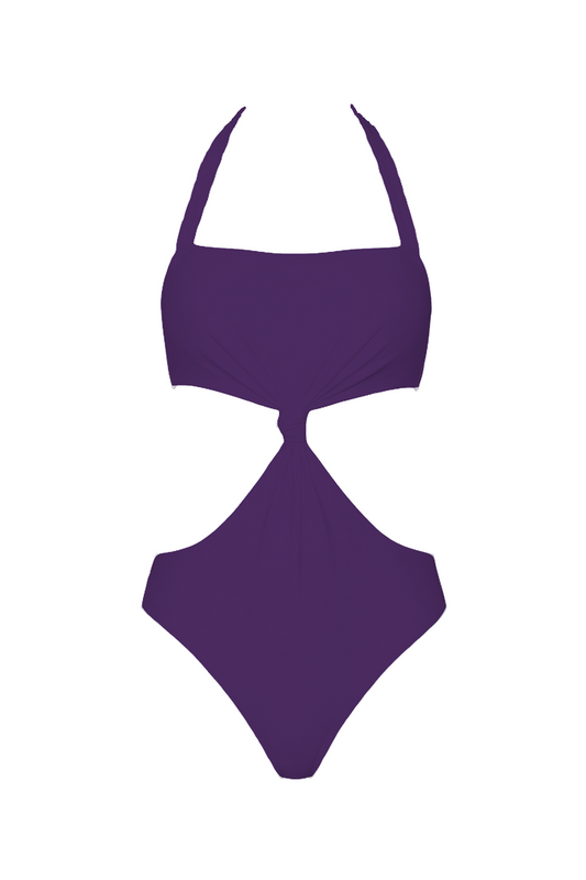 Halter Knot Cutout One-Piece | SWOP012