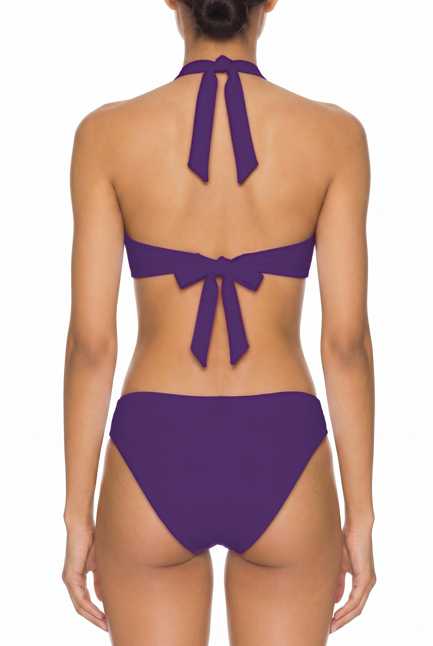 Halter Knot Cutout One-Piece | SWOP012