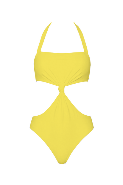 Halter Knot Cutout One-Piece | SWOP012