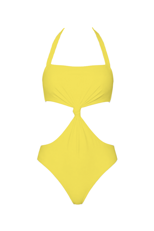 Halter Knot Cutout One-Piece | SWOP012