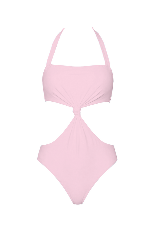 Halter Knot Cutout One-Piece | SWOP012