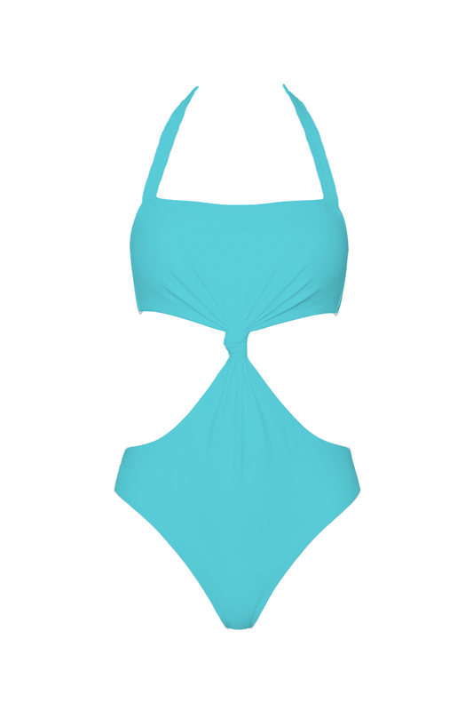 Halter Knot Cutout One-Piece | SWOP012