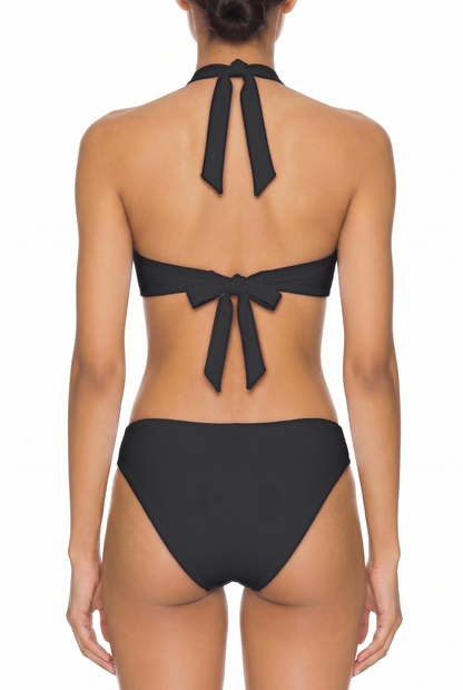 Halter Knot Cutout One-Piece | SWOP012