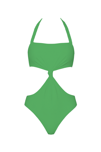 Halter Knot Cutout One-Piece | SWOP012