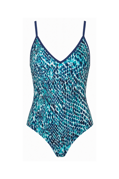 V-Neck Cutout Back One-Piece | SWOP014