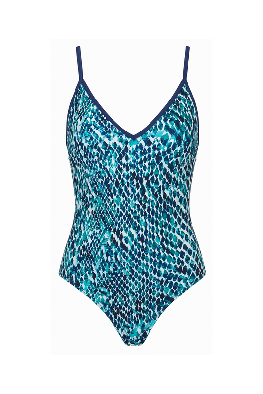 V-Neck Cutout Back One-Piece | SWOP014