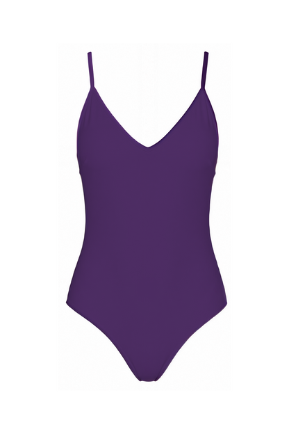 V-Neck Cutout Back One-Piece | SWOP014