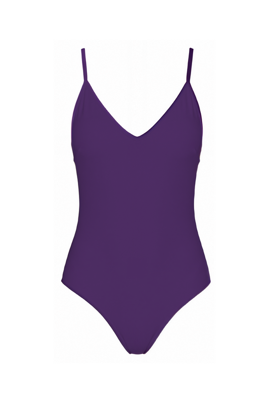 V-Neck Cutout Back One-Piece | SWOP014