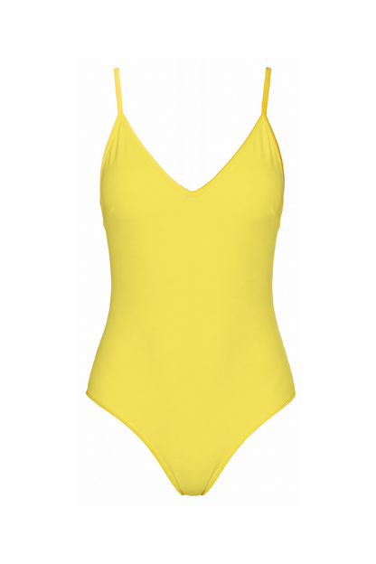 V-Neck Cutout Back One-Piece | SWOP014