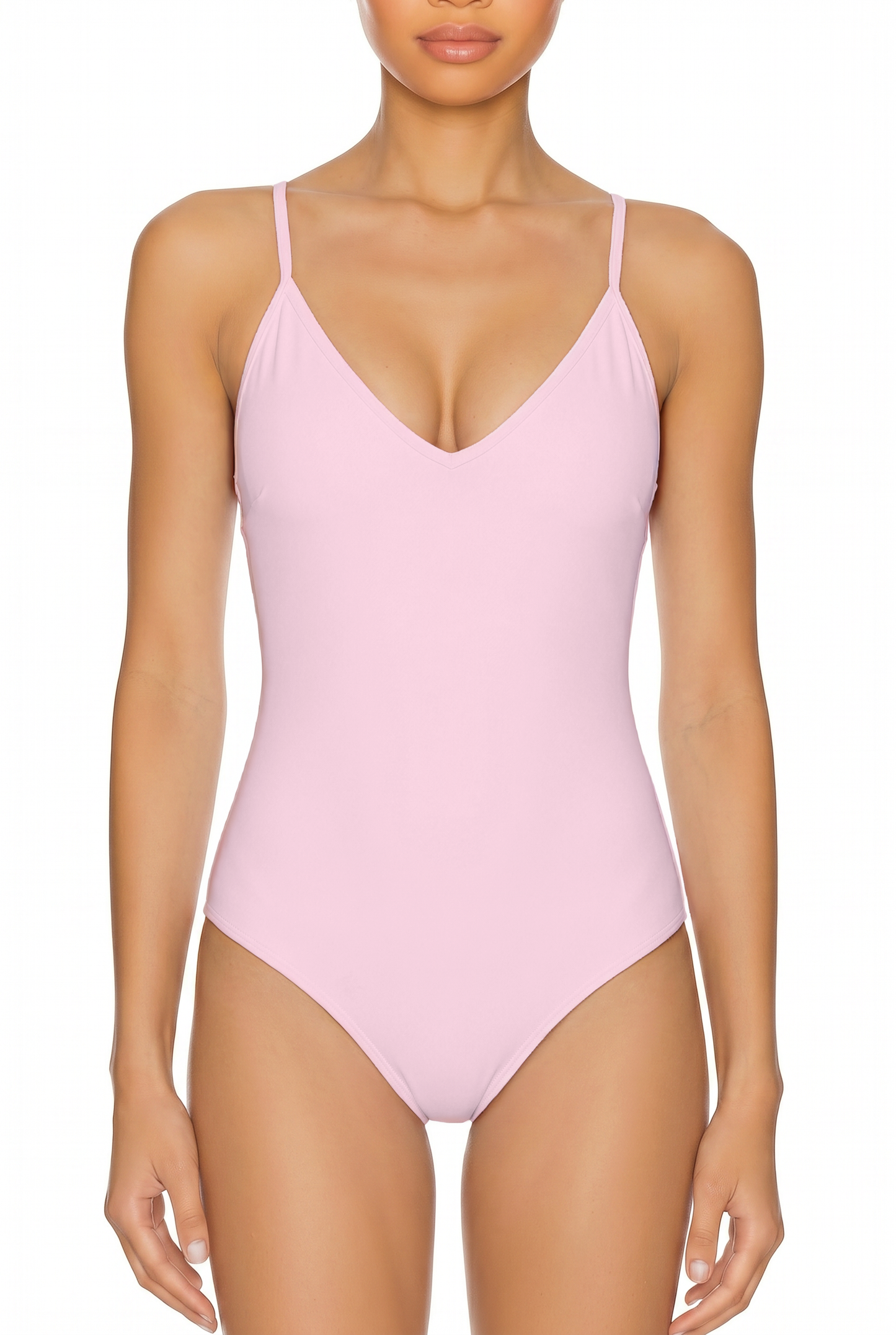V-Neck Cutout Back One-Piece | SWOP014