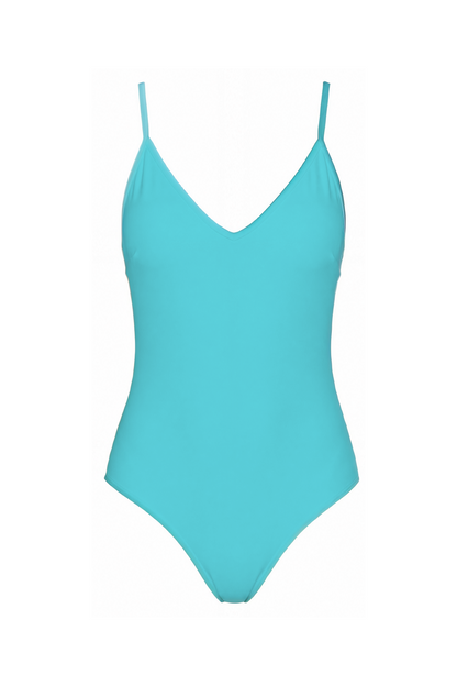 V-Neck Cutout Back One-Piece | SWOP014