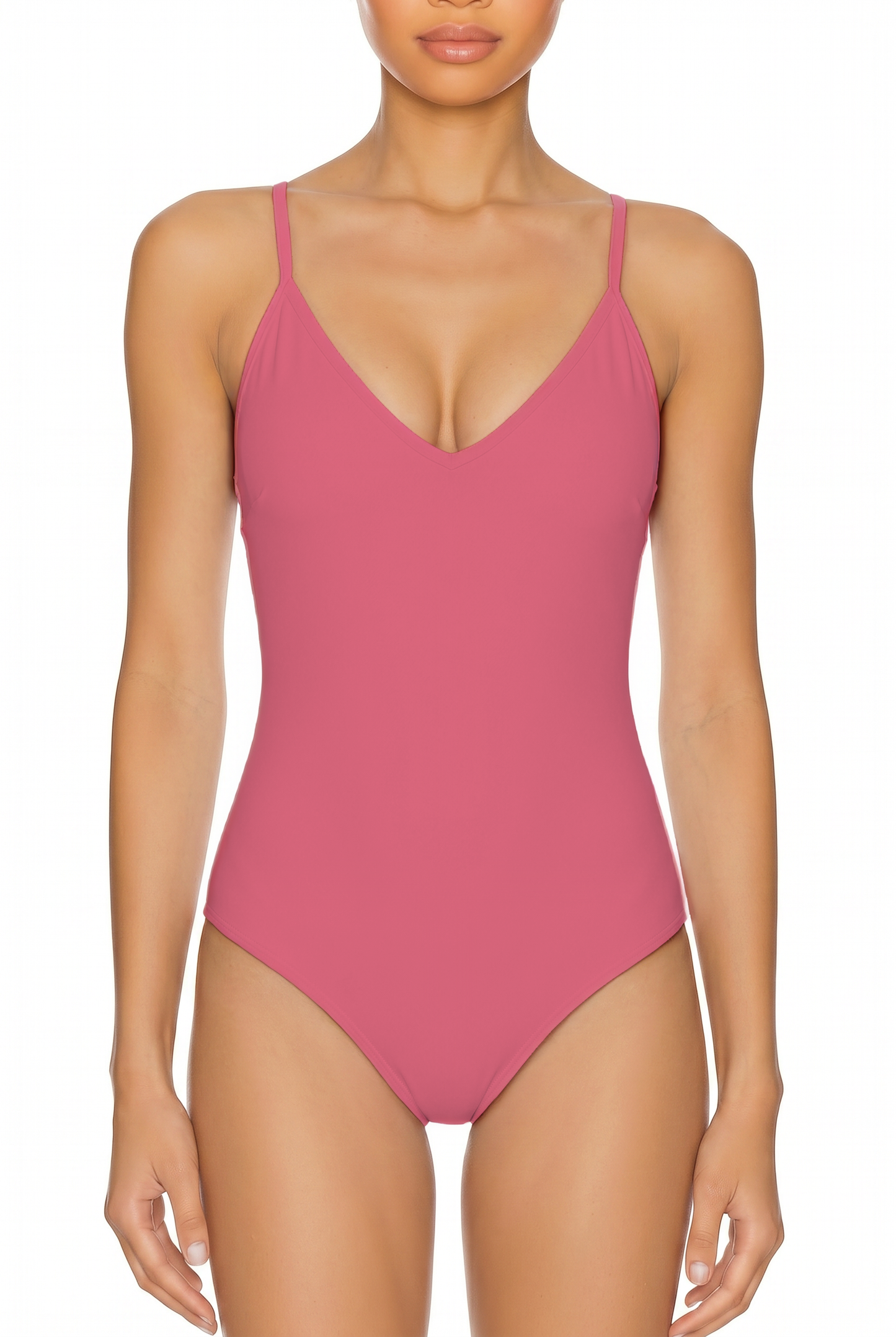V-Neck Cutout Back One-Piece | SWOP014
