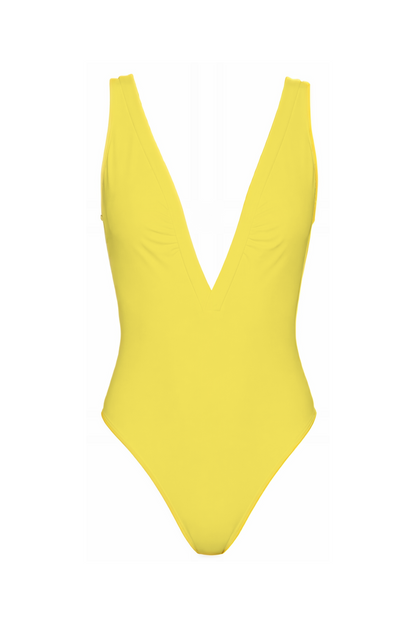 Deep V-Neck Low Back One-Piece | SWOP025