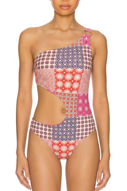 One-Shoulder Cutout Monokini | SWOP028