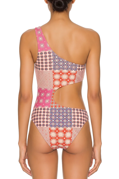 One-Shoulder Cutout Monokini | SWOP028