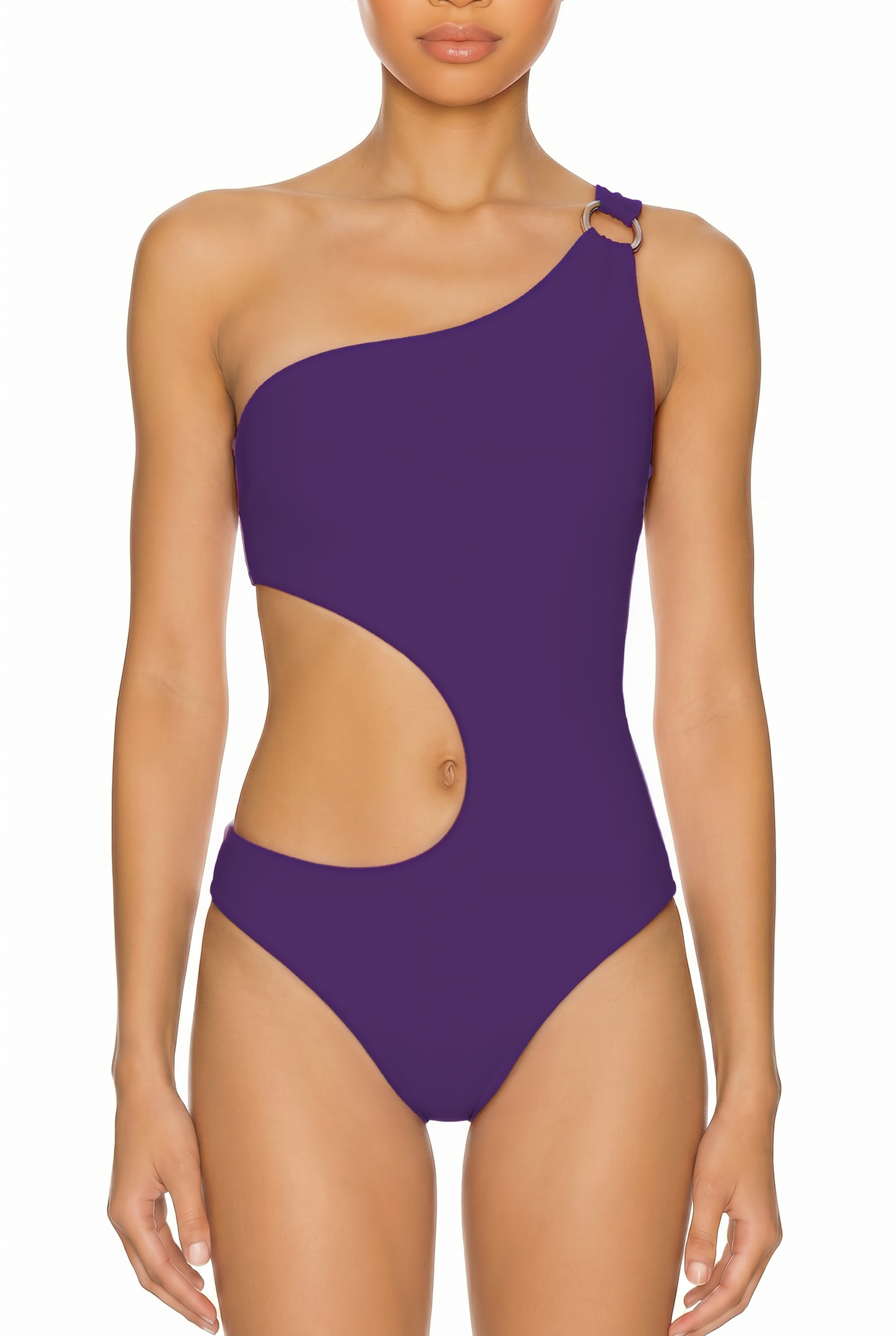 One-Shoulder Cutout Monokini | SWOP028