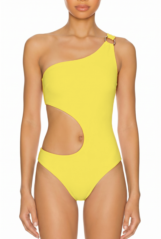 One-Shoulder Cutout Monokini | SWOP028