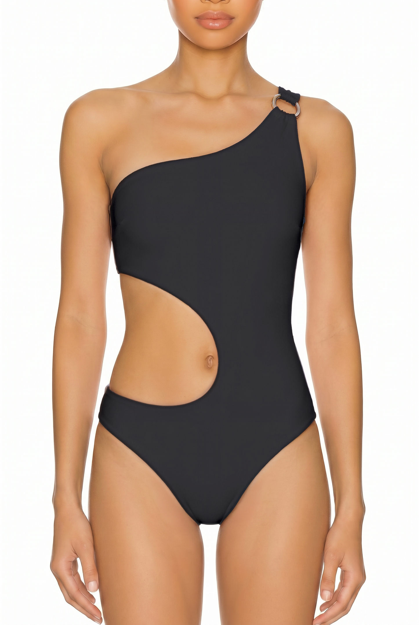 One-Shoulder Cutout Monokini | SWOP028
